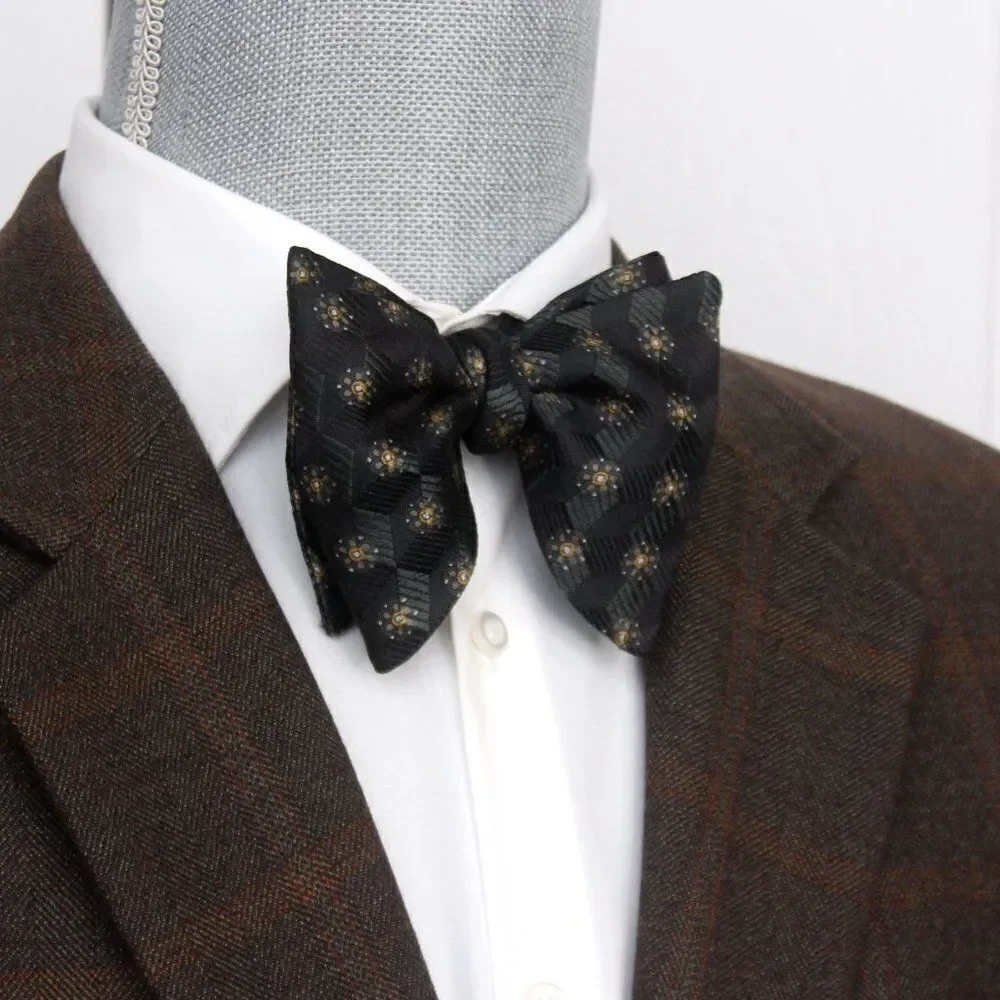 Camellucci Mens Self-tied Bow Tie Silk‎ Big Butterfly Bowtie S547